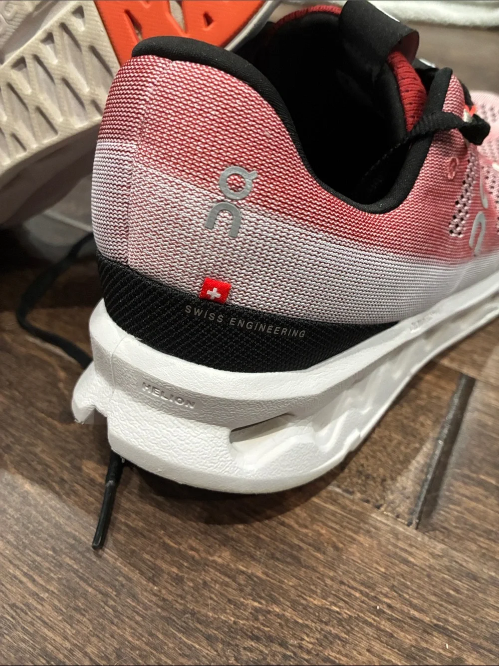 On Running Cloudflow Running Shoes - Coral and Orange Accents